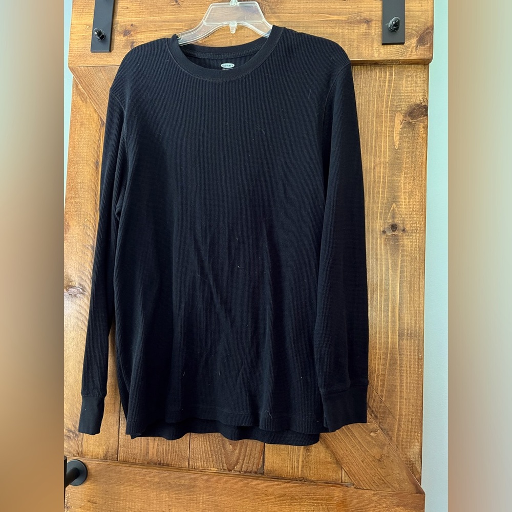 Old Navy button casual shirt. Black. size large